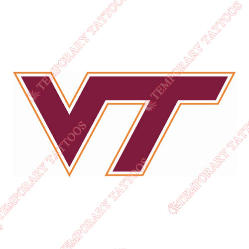 Virginia Tech Hokies Customize Temporary Tattoos Stickers NO.6863